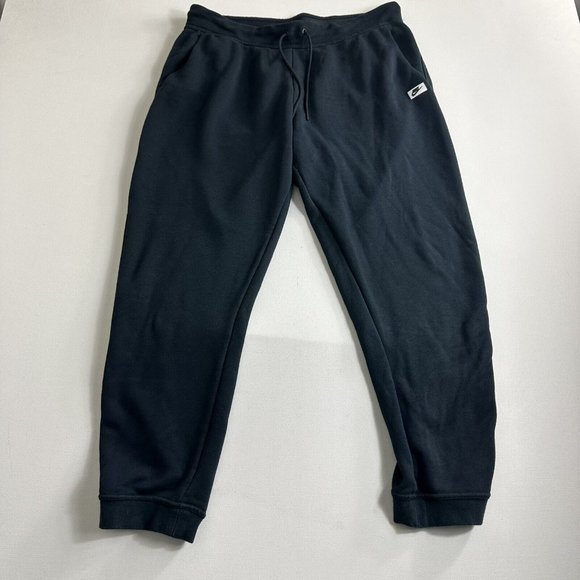 NIKE SWEATPANTS WOMEN'S PLUS SIZE 1X ESSENTIAL FLEECE PANTS BLACK BASKETBALL GYM - Picture 1 of 8